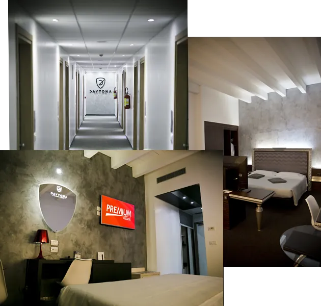 Un collage di foto del Daytona Hotel Collecchio - Parma